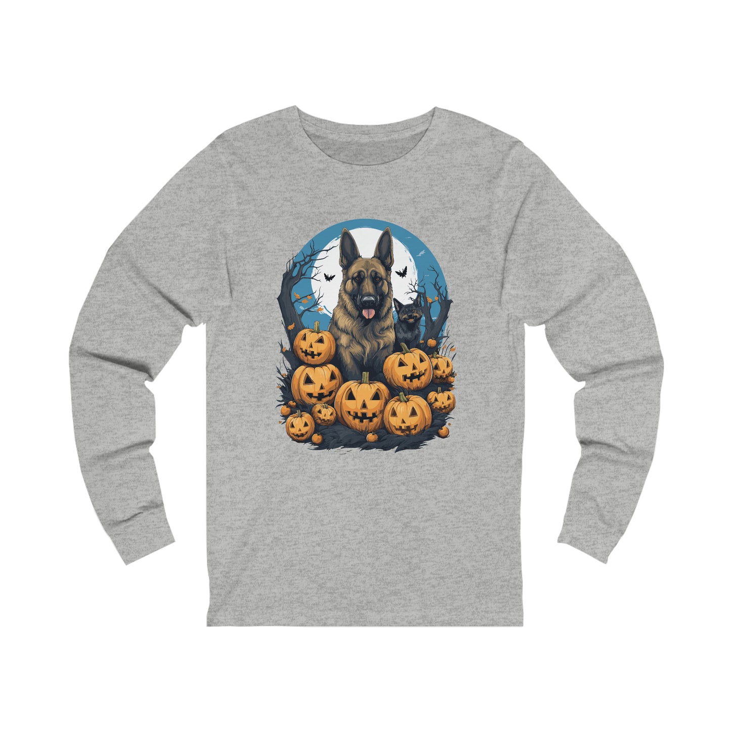 Halloween German Shepard Unisex Jersey Long Sleeve Tee