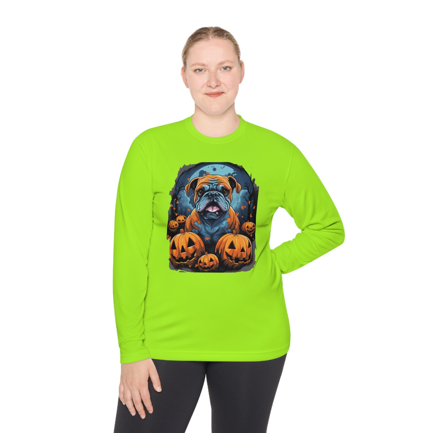 Halloween Bulldog Lightweight Long Sleeve Tee