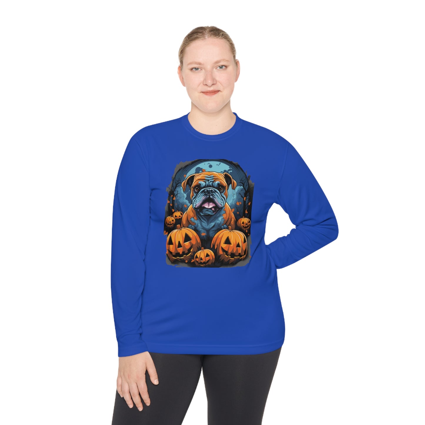 Halloween Bulldog Lightweight Long Sleeve Tee