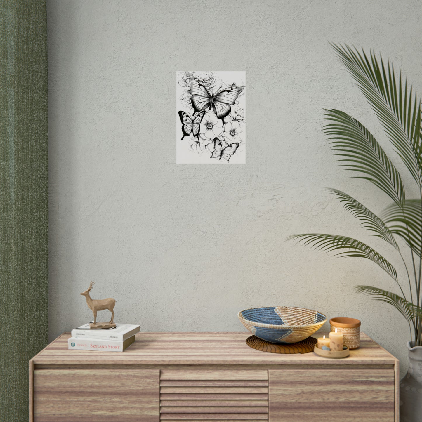 Butterfly Coloring Art Posters