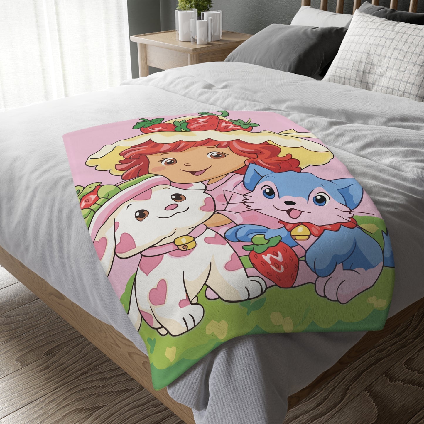 Velveteen Minky Blanket (Two-sided print)