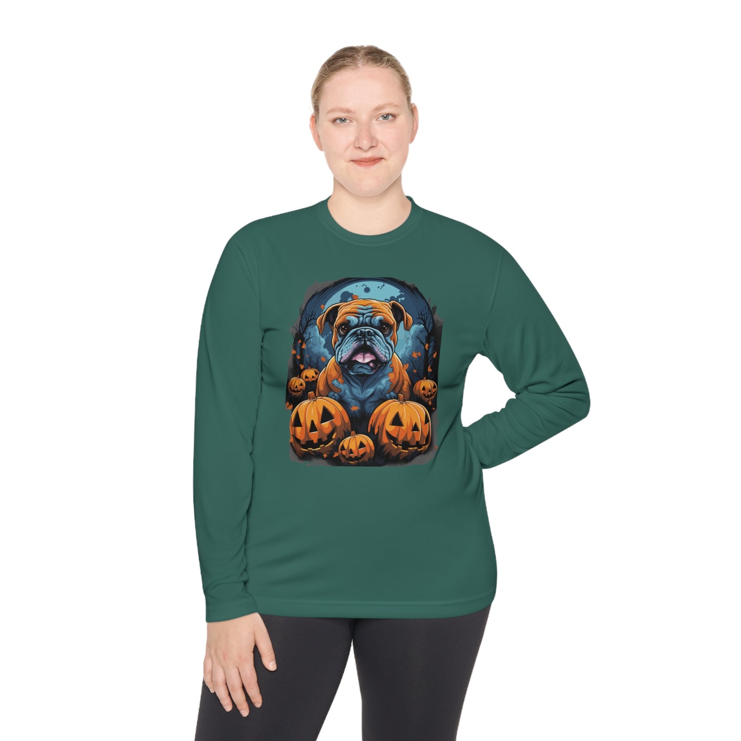 Halloween Bulldog Lightweight Long Sleeve Tee