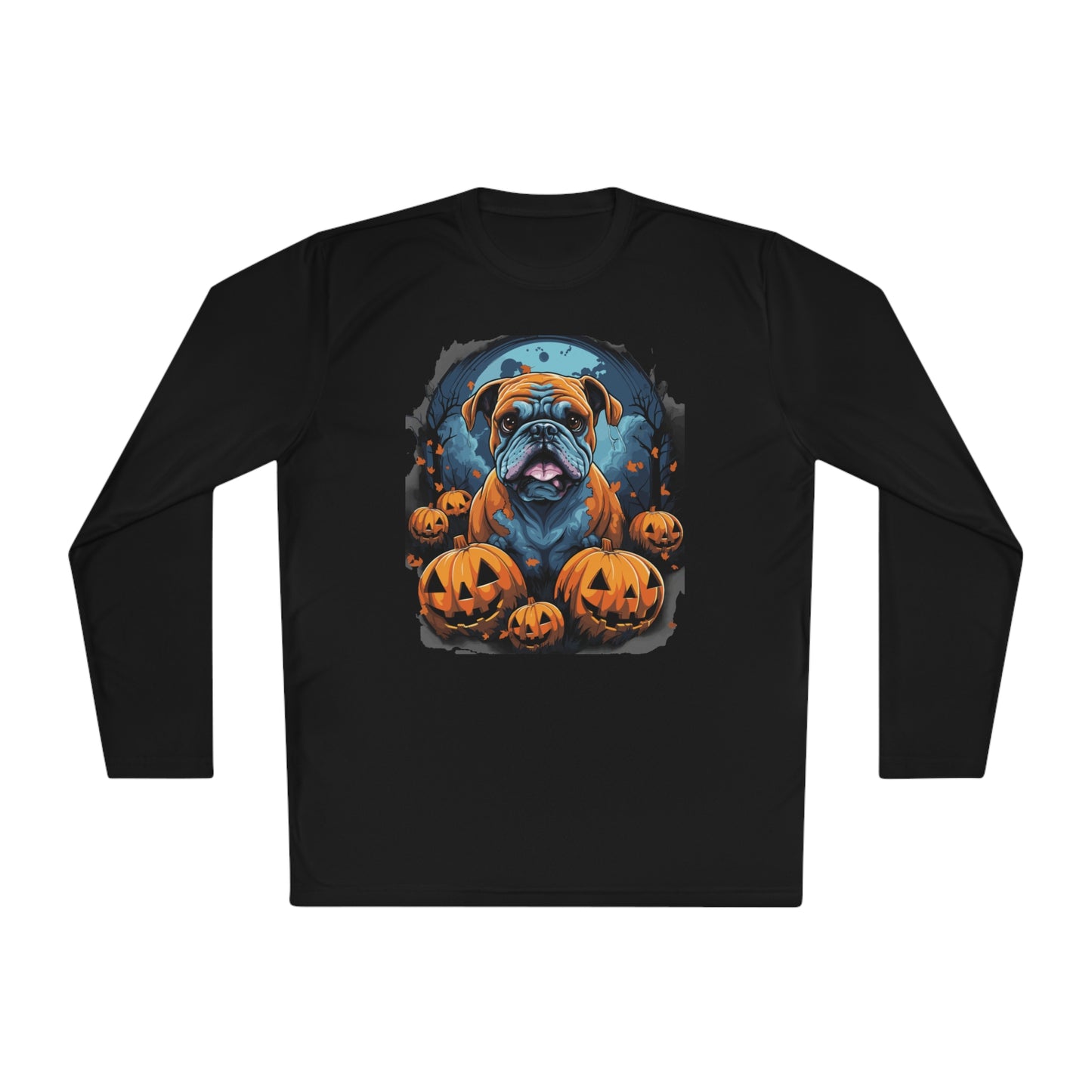 Halloween Bulldog Lightweight Long Sleeve Tee