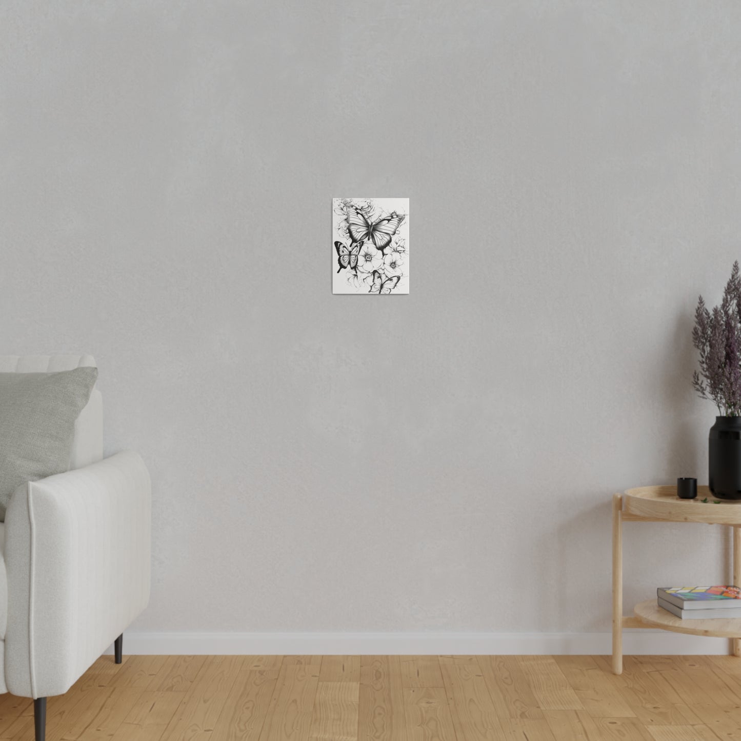 Butterfly Coloring Canvas, Stretched, 0.75"