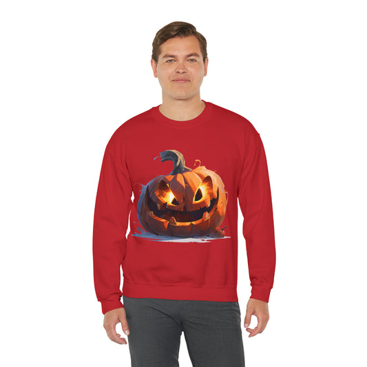 Halloween Pumpkin Crewneck Sweatshirt