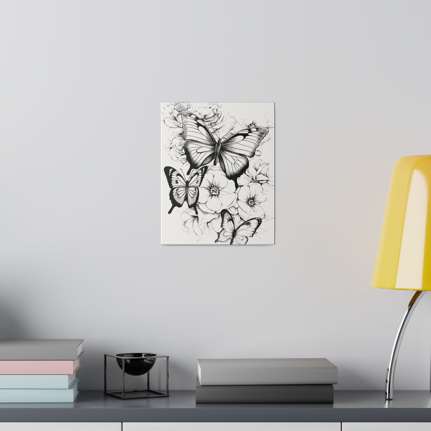 Butterfly Coloring Canvas, Stretched, 0.75"