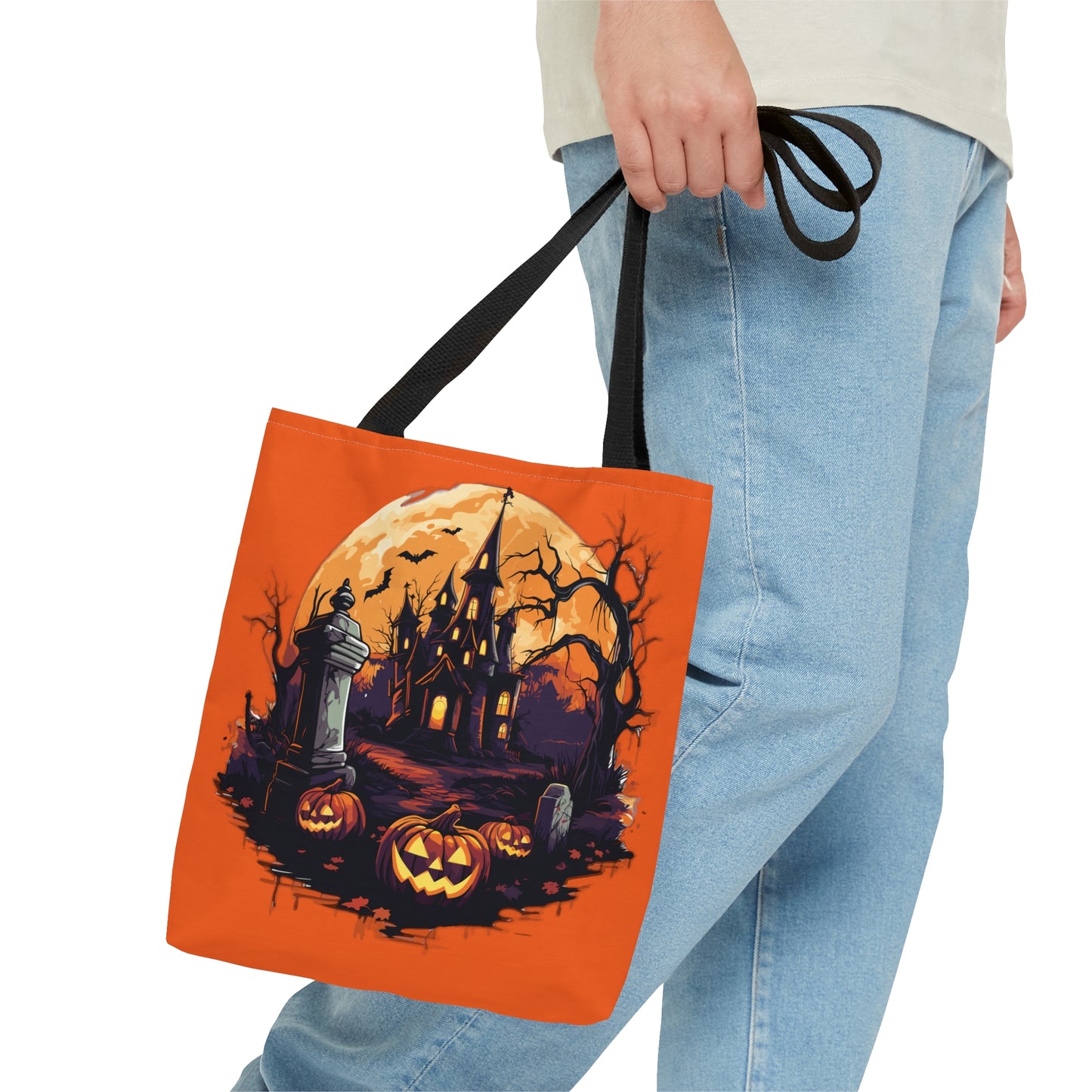 Halloween Haunted Tote Bag (AOP)
