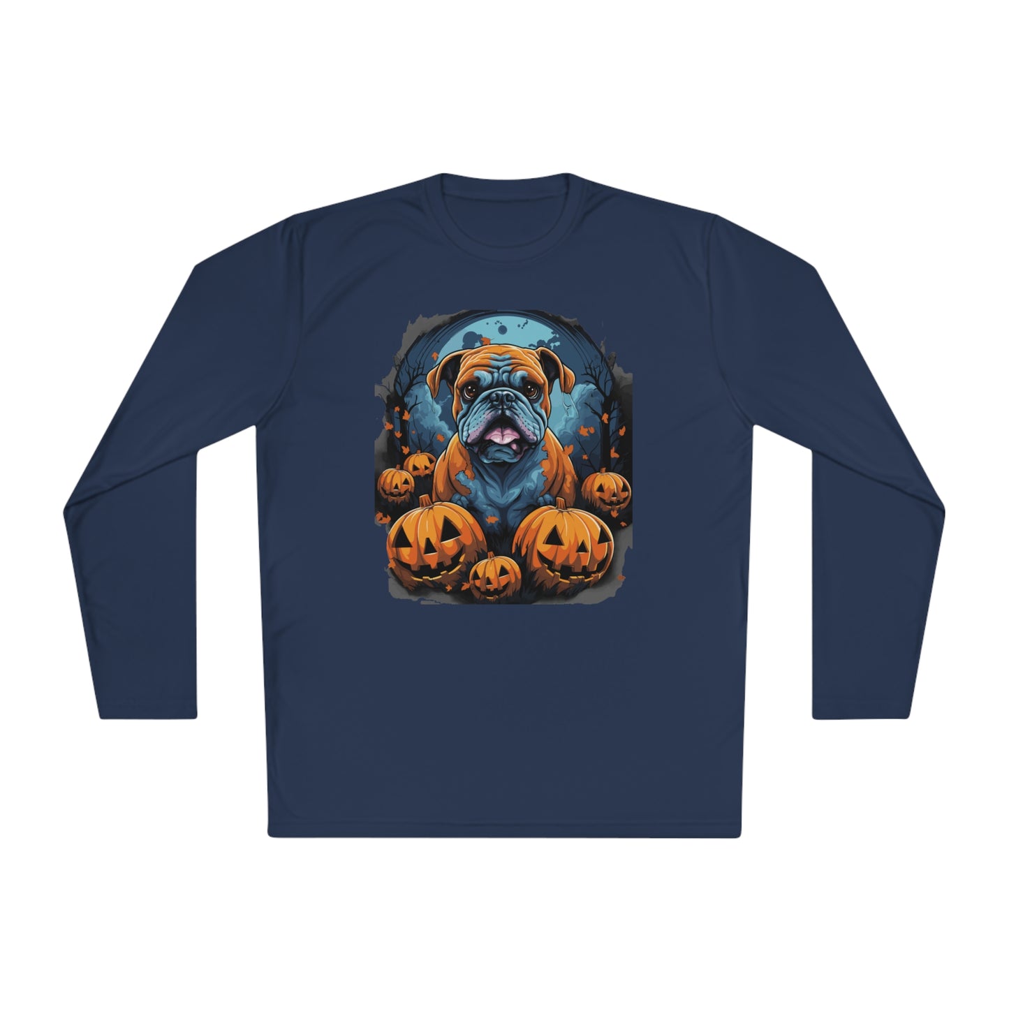 Halloween Bulldog Lightweight Long Sleeve Tee