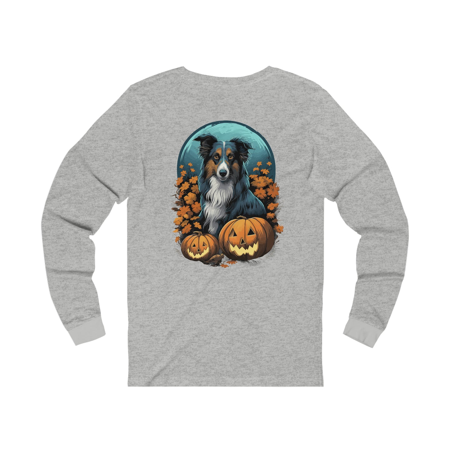 Halloween Collie Unisex Jersey Long Sleeve Tee
