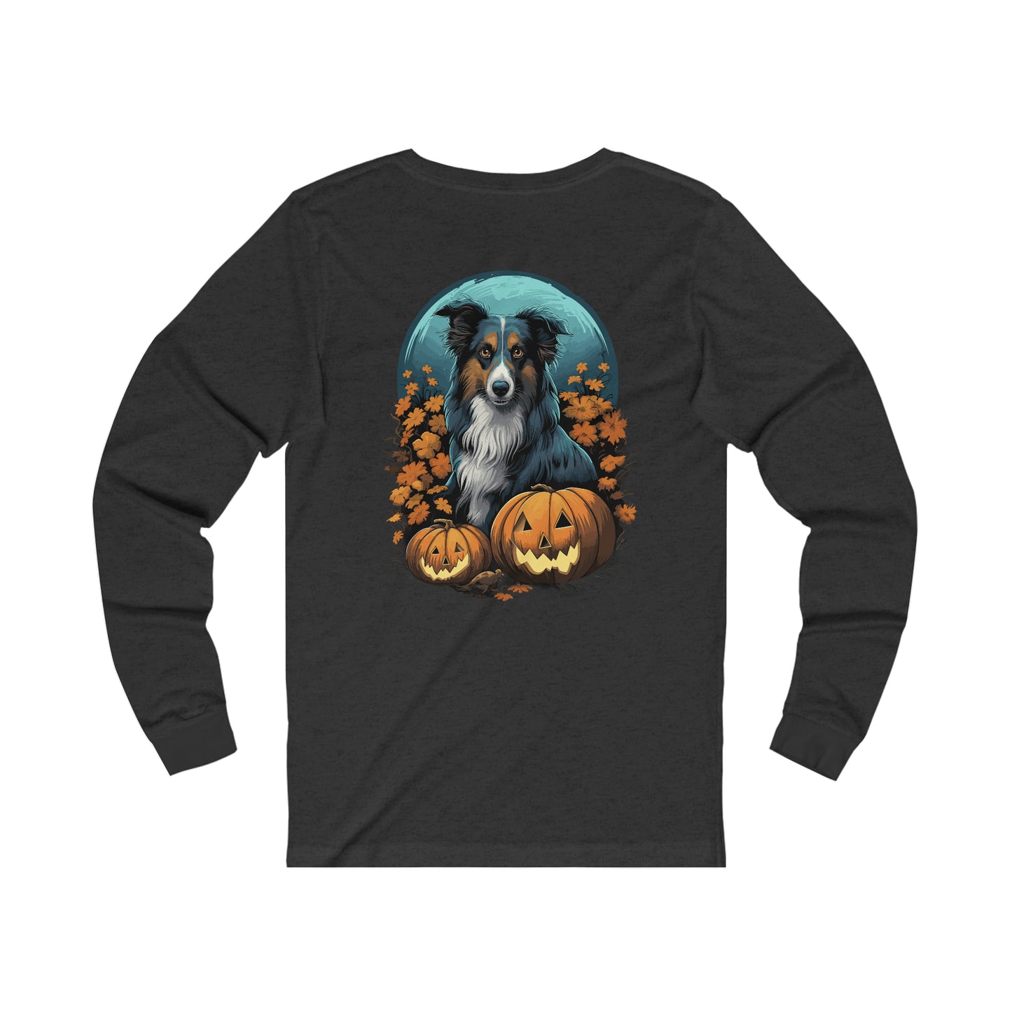 Halloween Collie Unisex Jersey Long Sleeve Tee