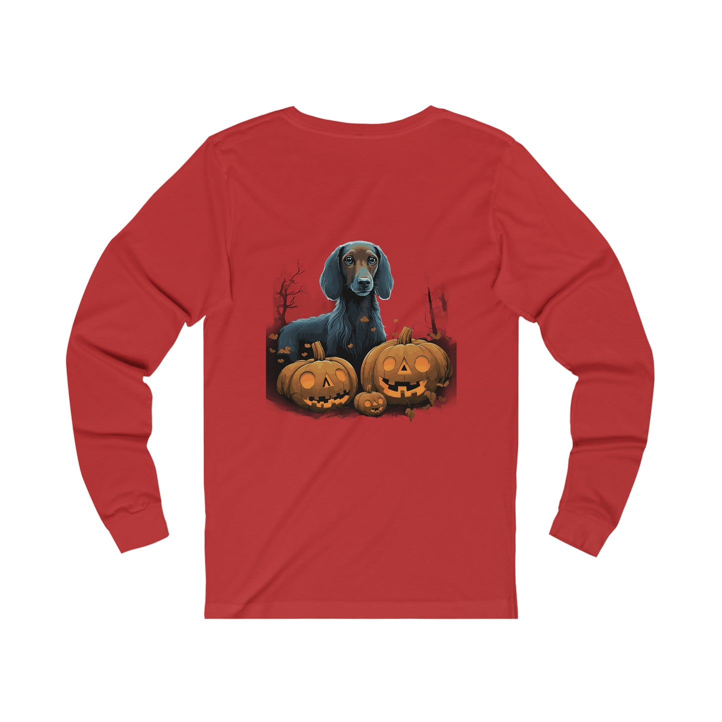 Halloween Dachsund Unisex Jersey Long Sleeve Tee