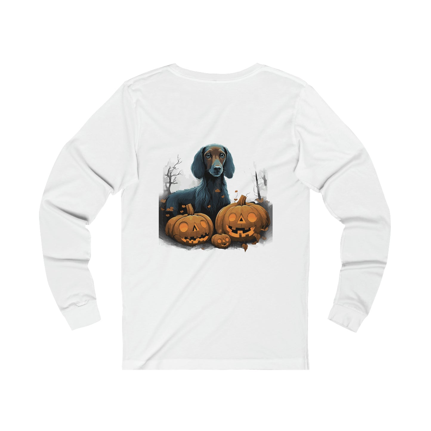 Halloween Dachsund Unisex Jersey Long Sleeve Tee