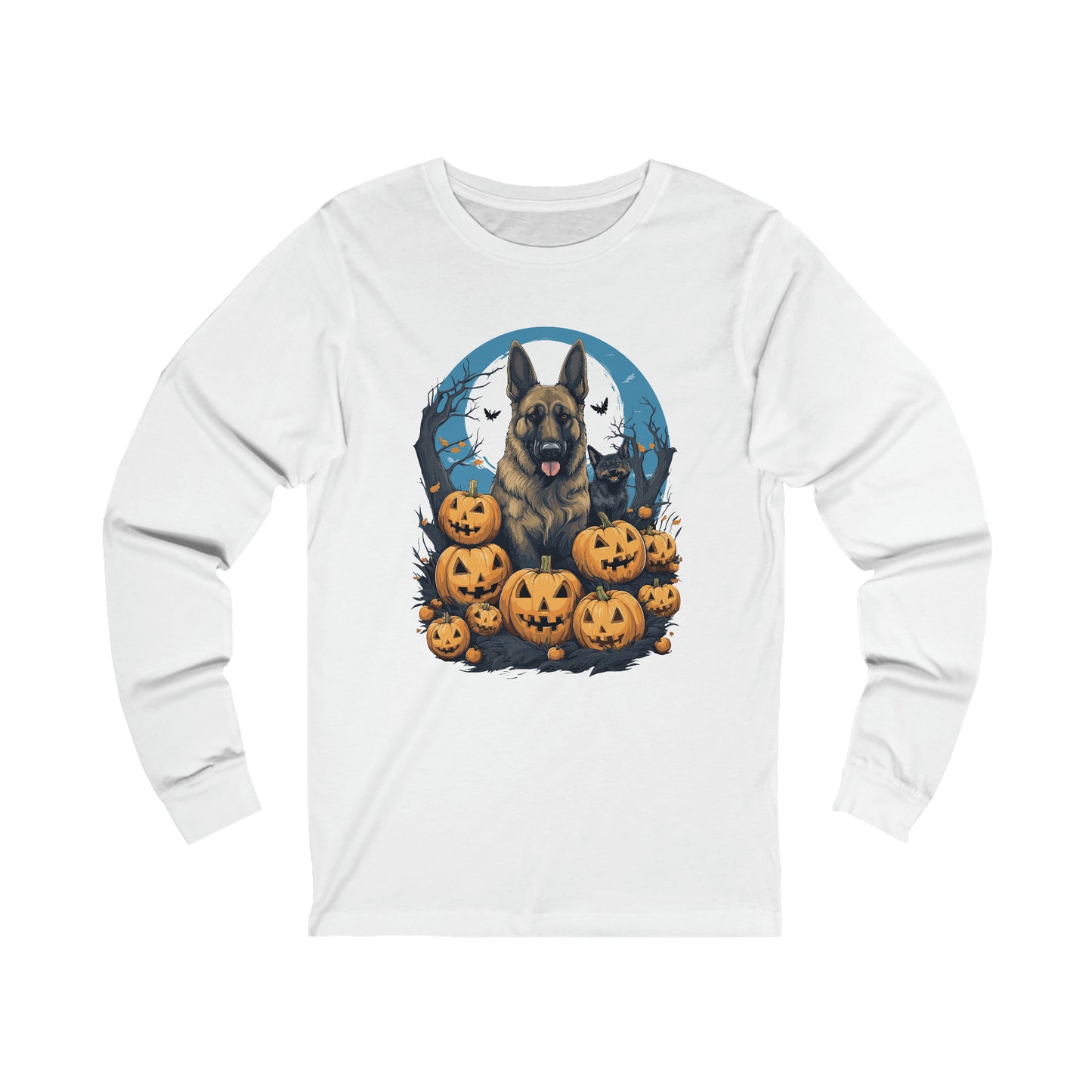 Halloween German Shepard Unisex Jersey Long Sleeve Tee