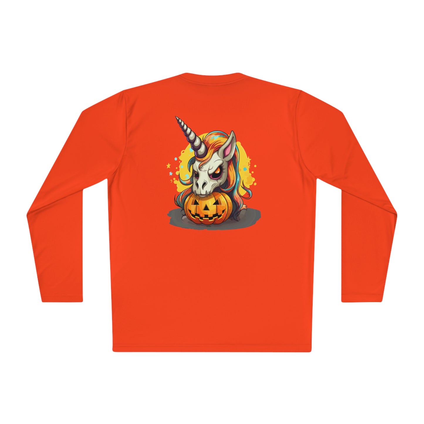 Halloween Scary Unicorn Unisex Lightweight Long Sleeve Tee
