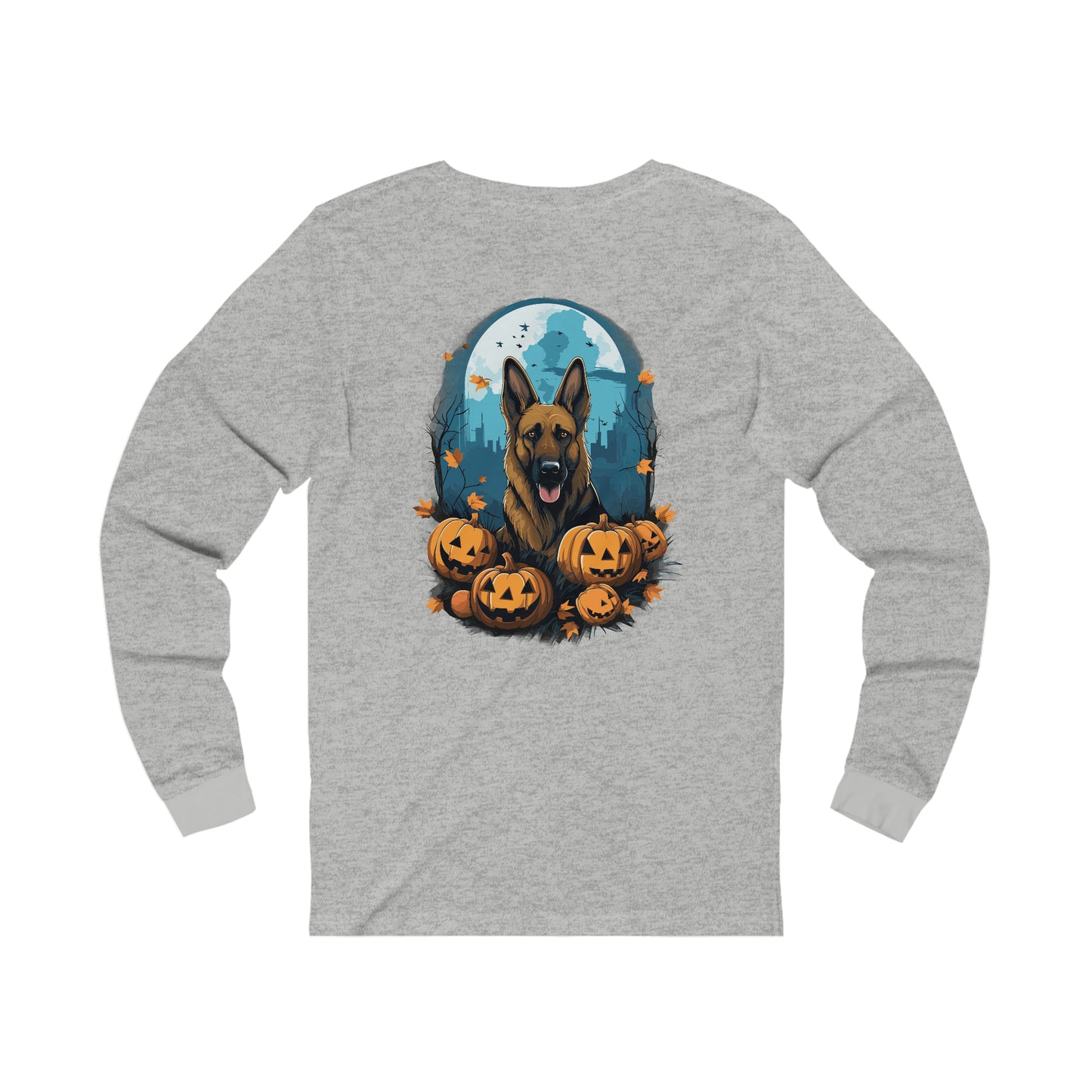 Halloween German Shepard Unisex Jersey Long Sleeve Tee