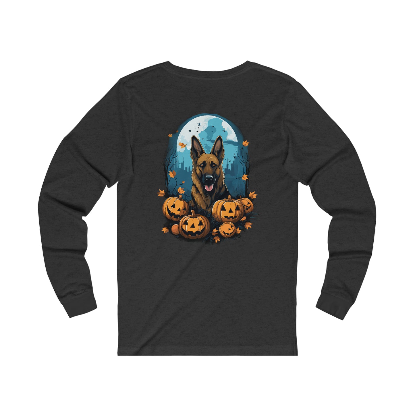 Halloween German Shepard Unisex Jersey Long Sleeve Tee