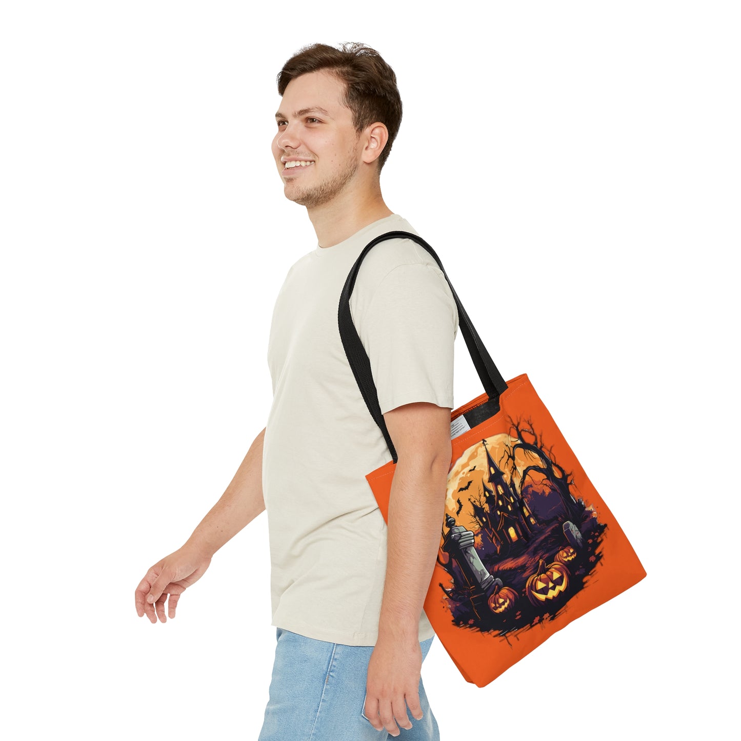 Halloween Haunted Tote Bag (AOP)
