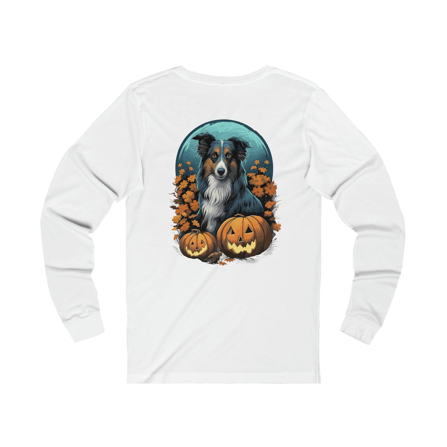 Halloween Collie Unisex Jersey Long Sleeve Tee