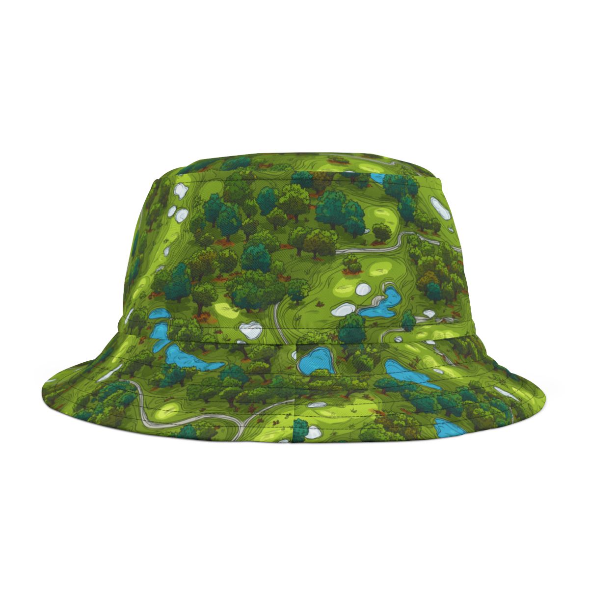 Golf Course Bucket Hat - Fun Golf Enthusiast Cap