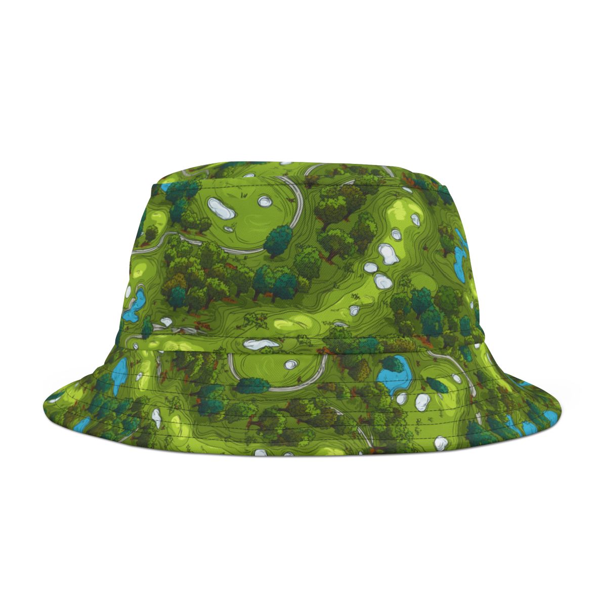 Golf Course Bucket Hat - Fun Golf Enthusiast Cap