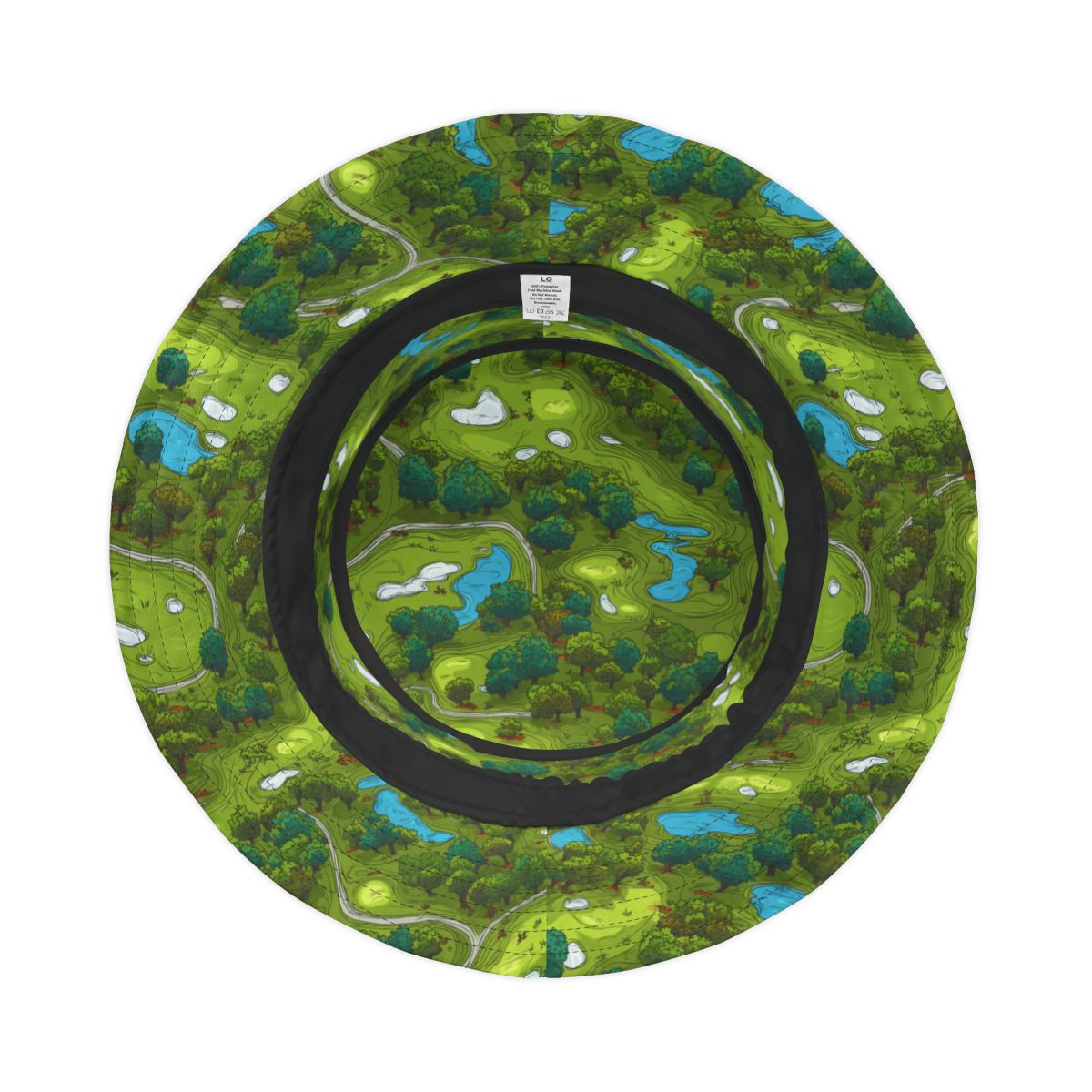Golf Course Bucket Hat - Fun Golf Enthusiast Cap