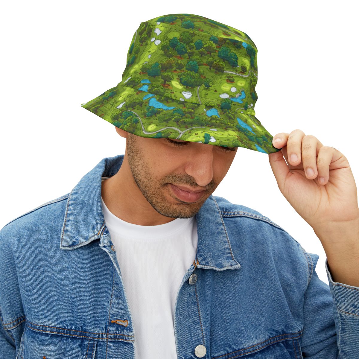 Golf Course Bucket Hat - Fun Golf Enthusiast Cap
