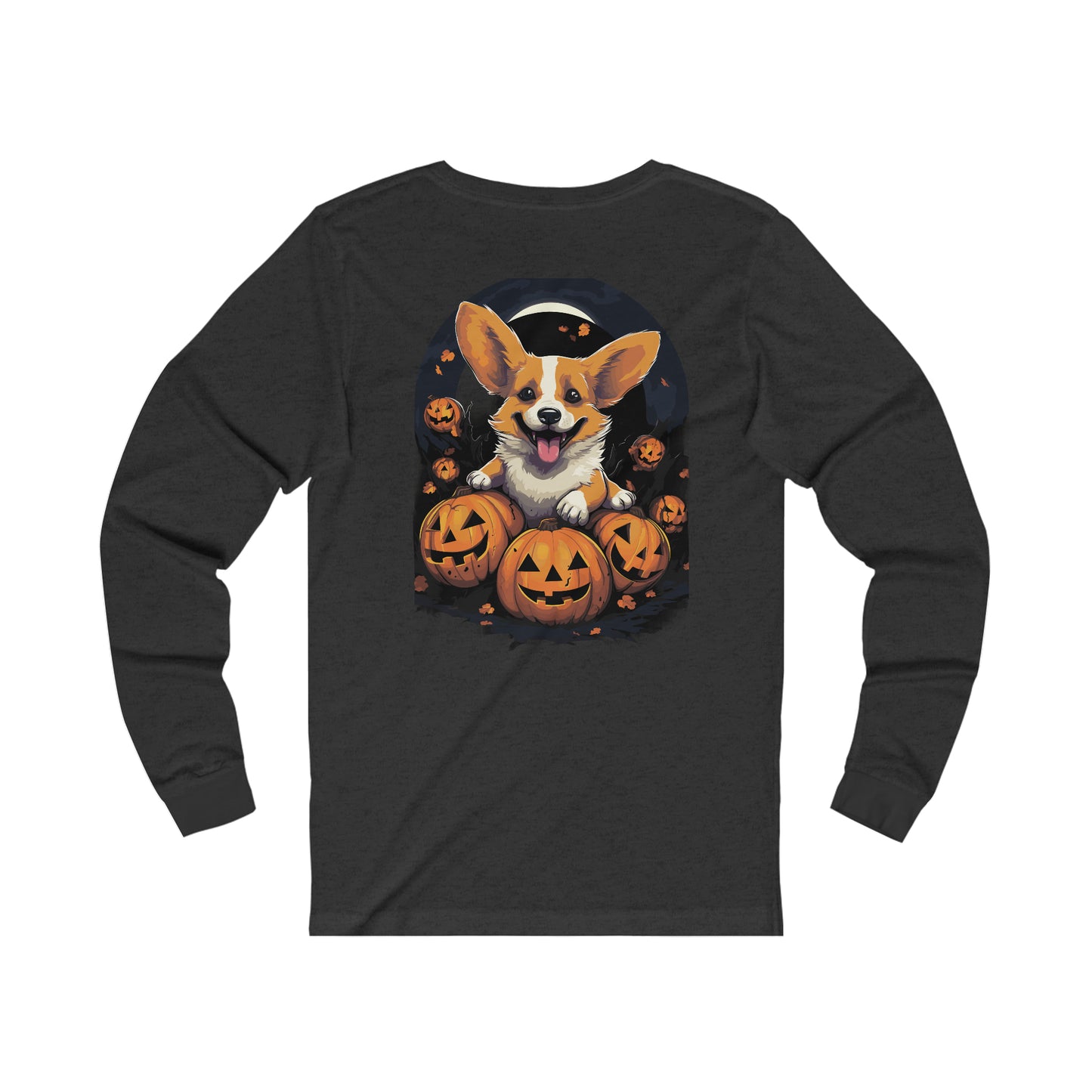 Halloween Corgie Unisex Jersey Long Sleeve Tee