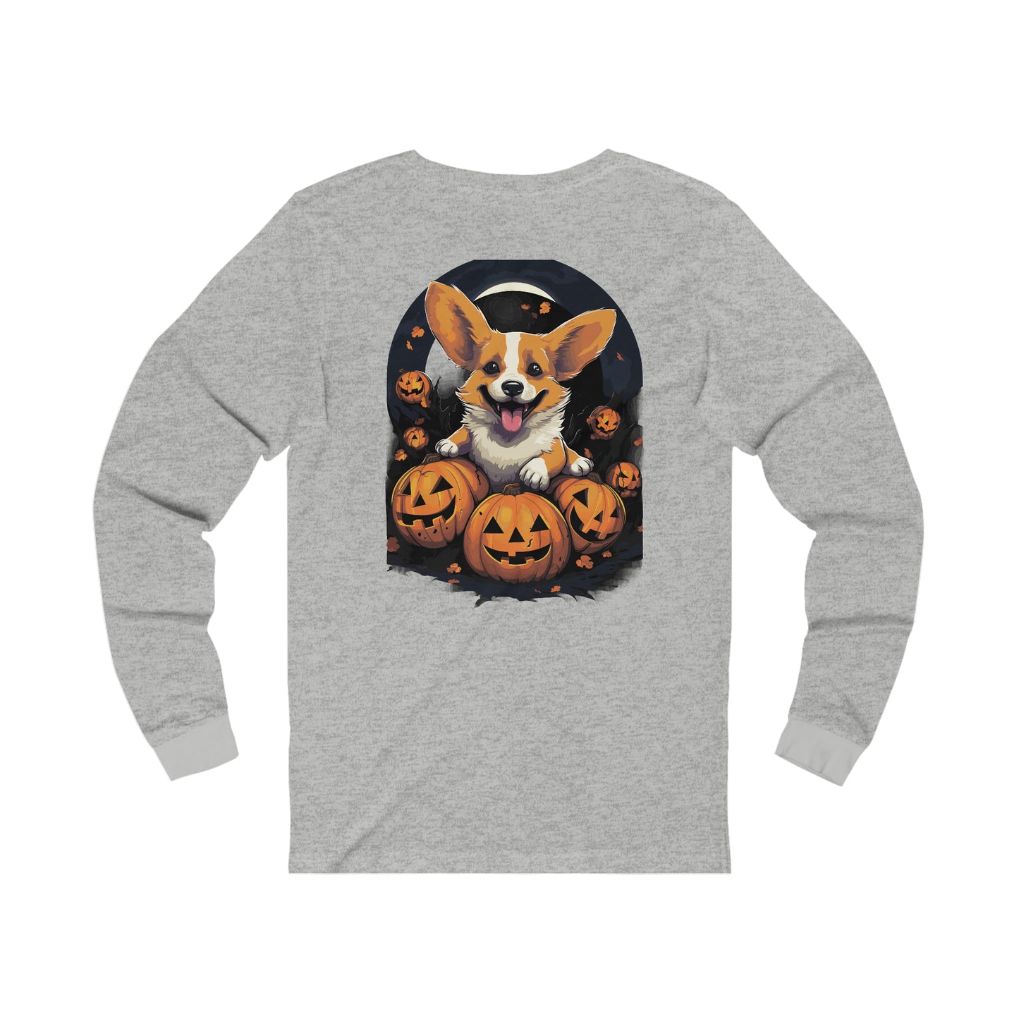 Halloween Corgie Unisex Jersey Long Sleeve Tee