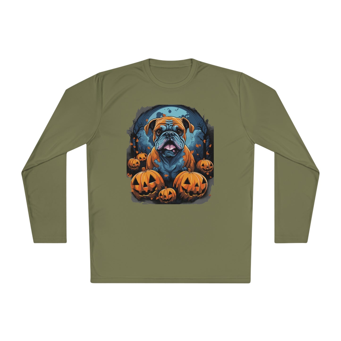 Halloween Bulldog Lightweight Long Sleeve Tee