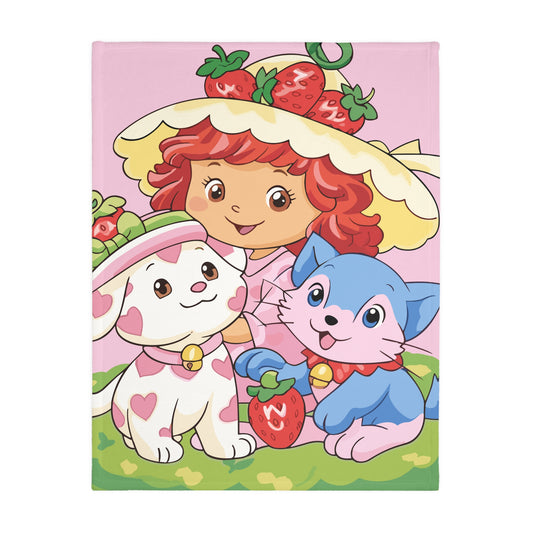 Velveteen Minky Blanket (Two-sided print)