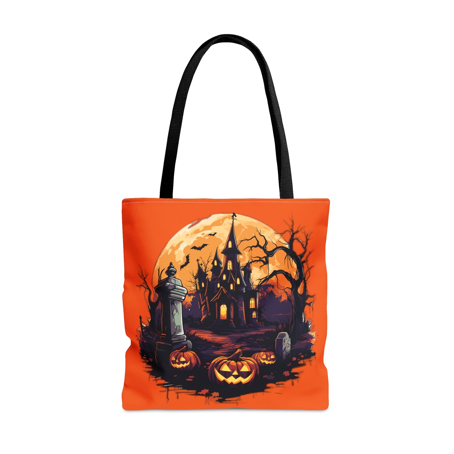 Halloween Haunted Tote Bag (AOP)
