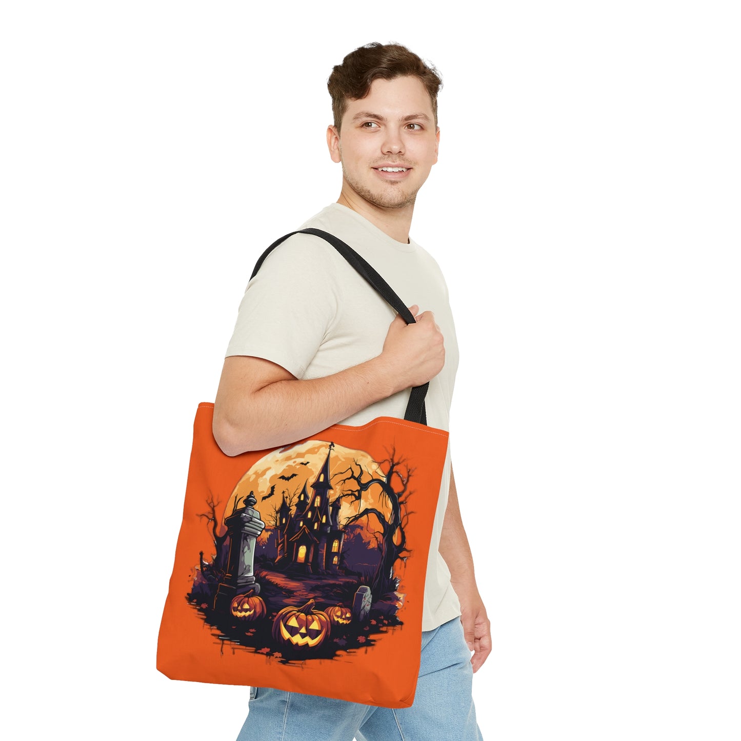 Halloween Haunted Tote Bag (AOP)
