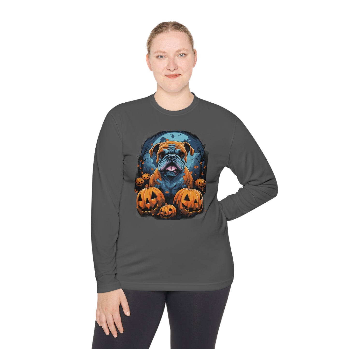Halloween Bulldog Lightweight Long Sleeve Tee
