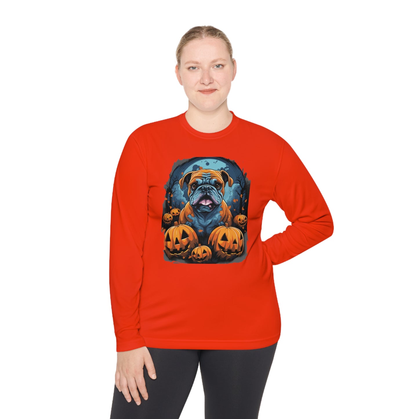 Halloween Bulldog Lightweight Long Sleeve Tee