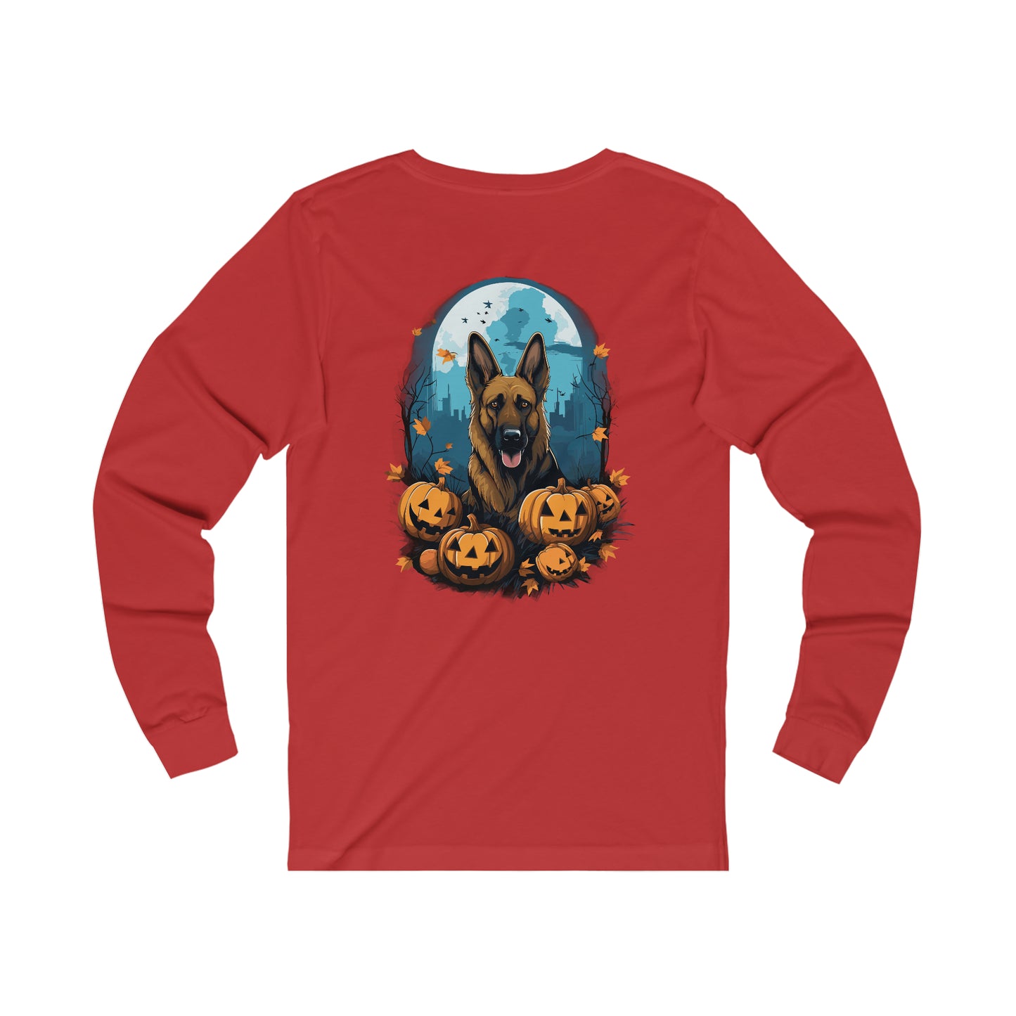 Halloween German Shepard Unisex Jersey Long Sleeve Tee