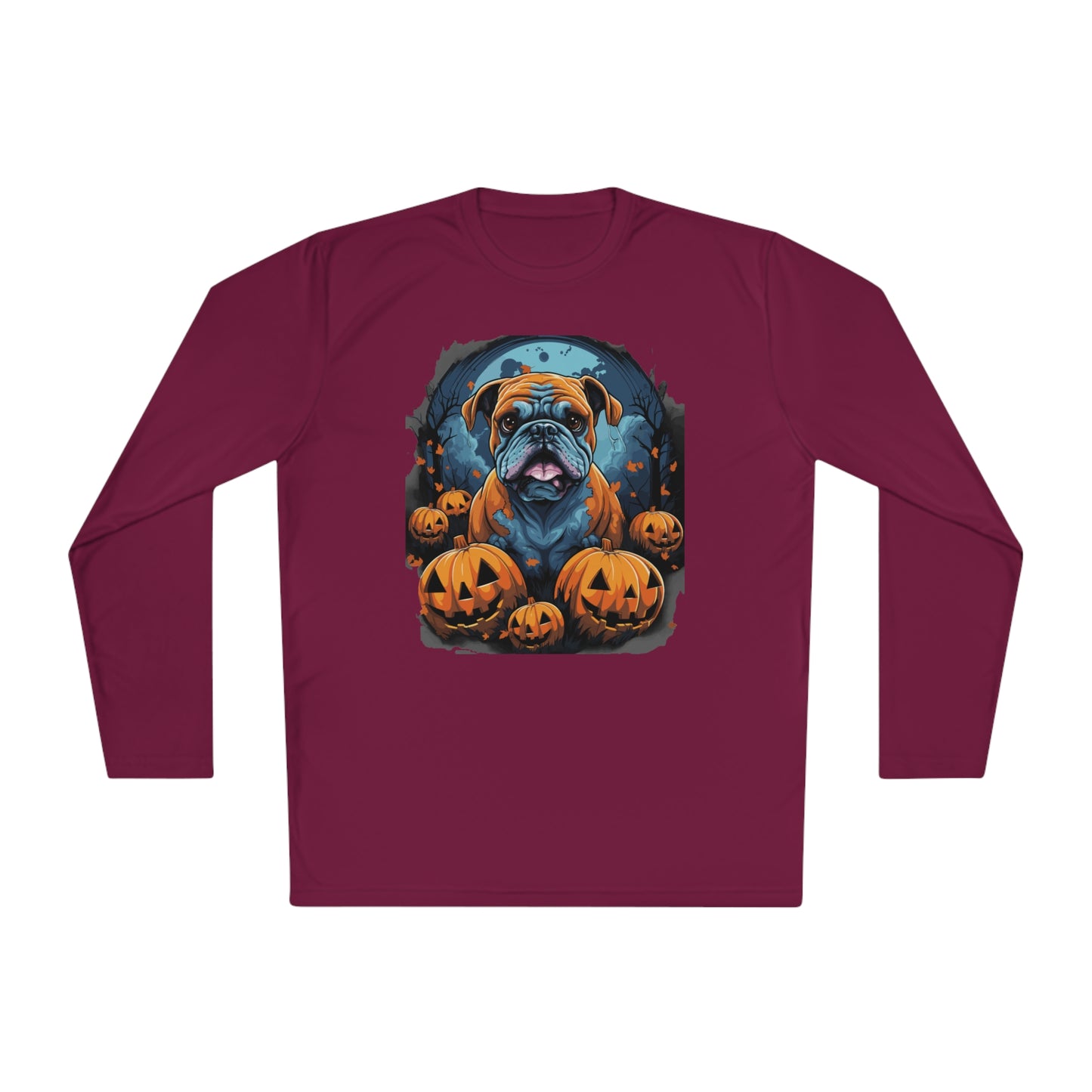 Halloween Bulldog Lightweight Long Sleeve Tee
