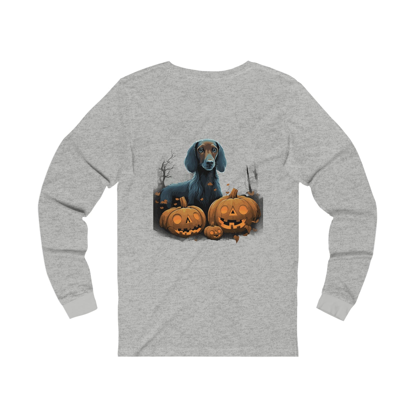 Halloween Dachsund Unisex Jersey Long Sleeve Tee