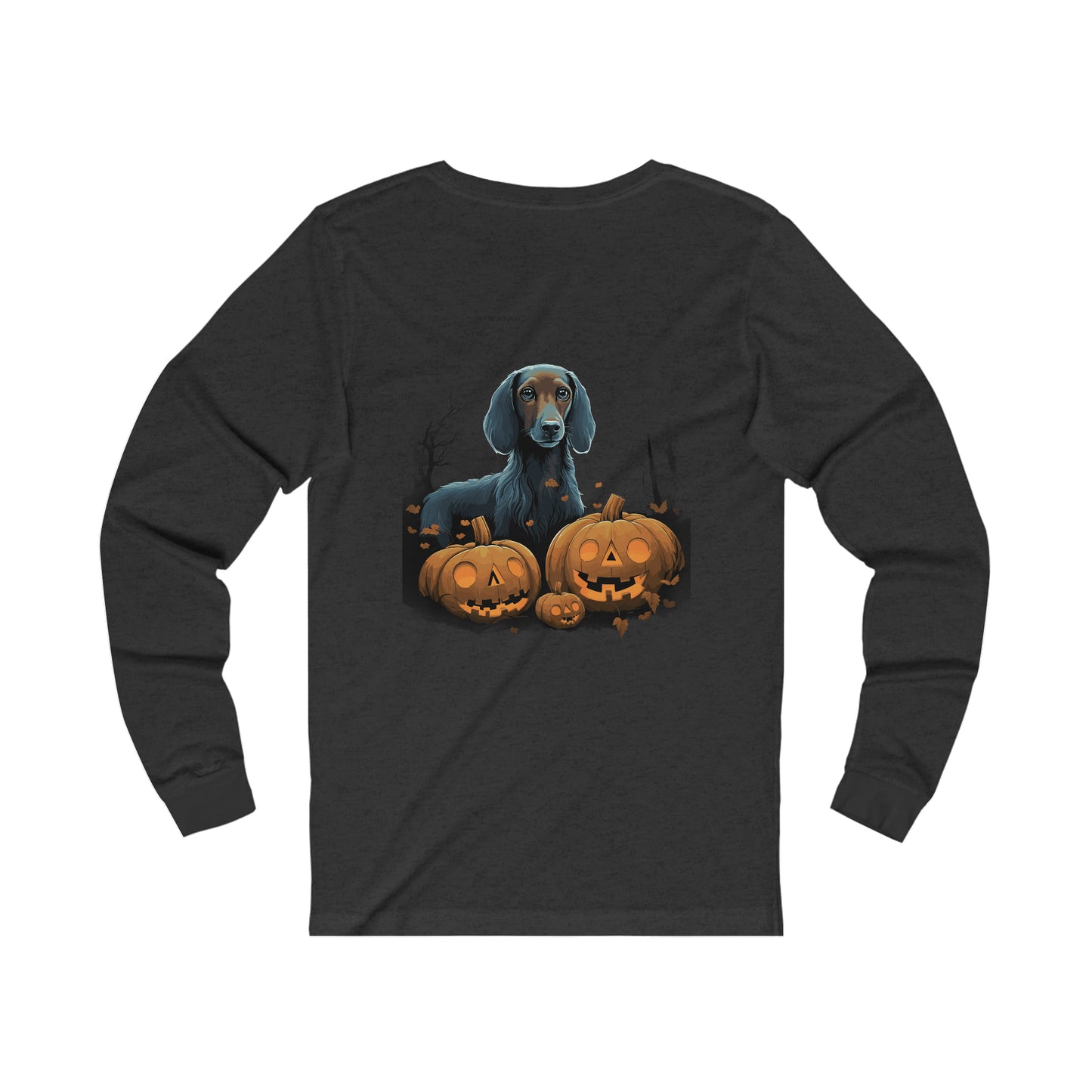 Halloween Dachsund Unisex Jersey Long Sleeve Tee