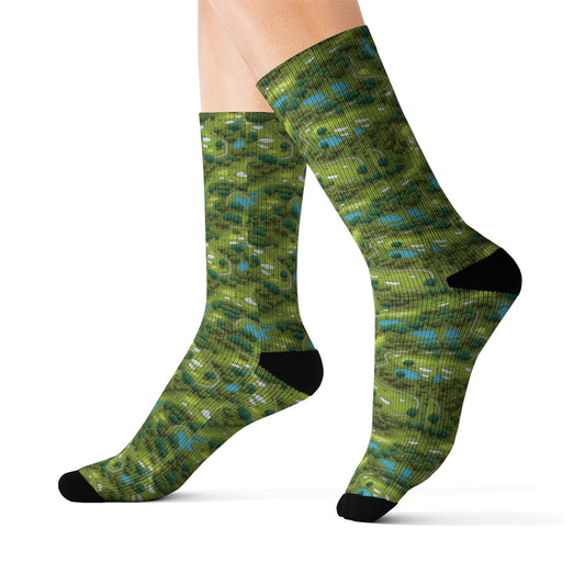 Fun and stylish Golf Course design socks