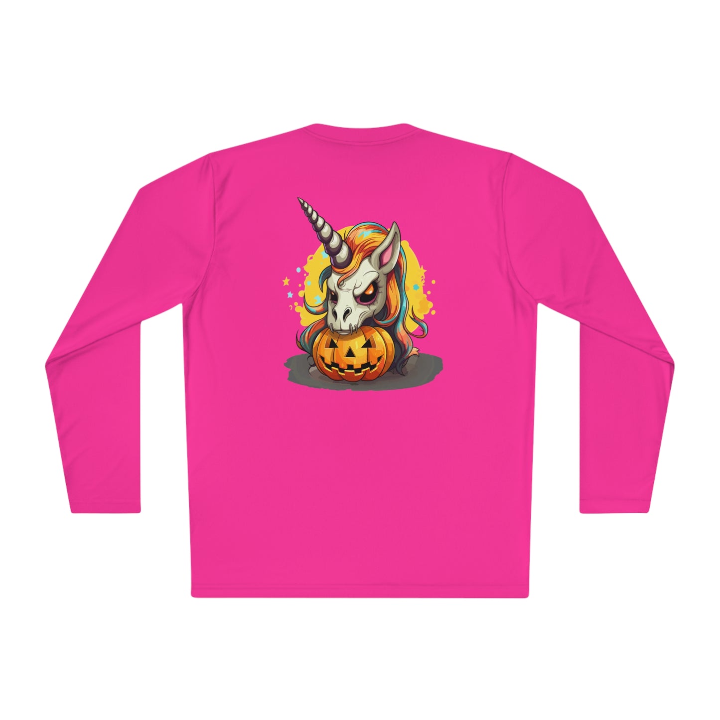 Halloween Scary Unicorn Unisex Lightweight Long Sleeve Tee