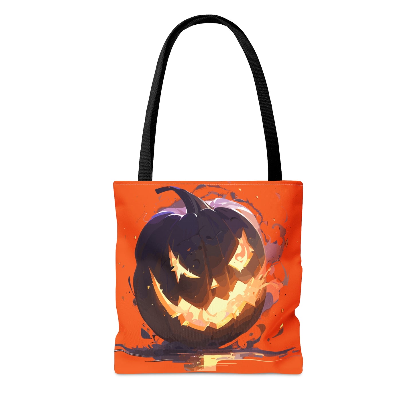 Scary Pumpkin Halloween Tote Bag (AOP)