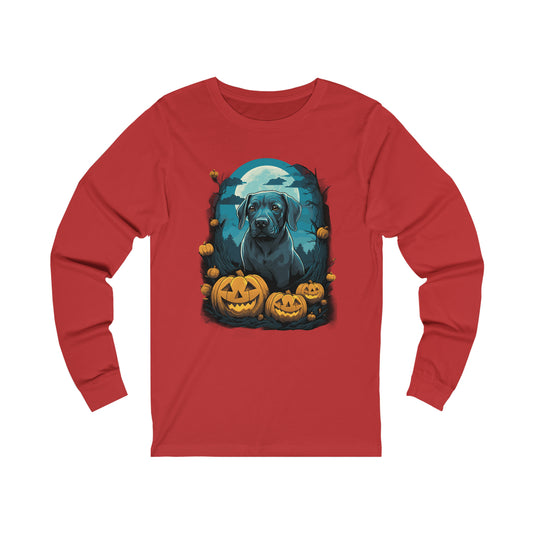 Halloween Labrador Unisex Jersey Long Sleeve Tee