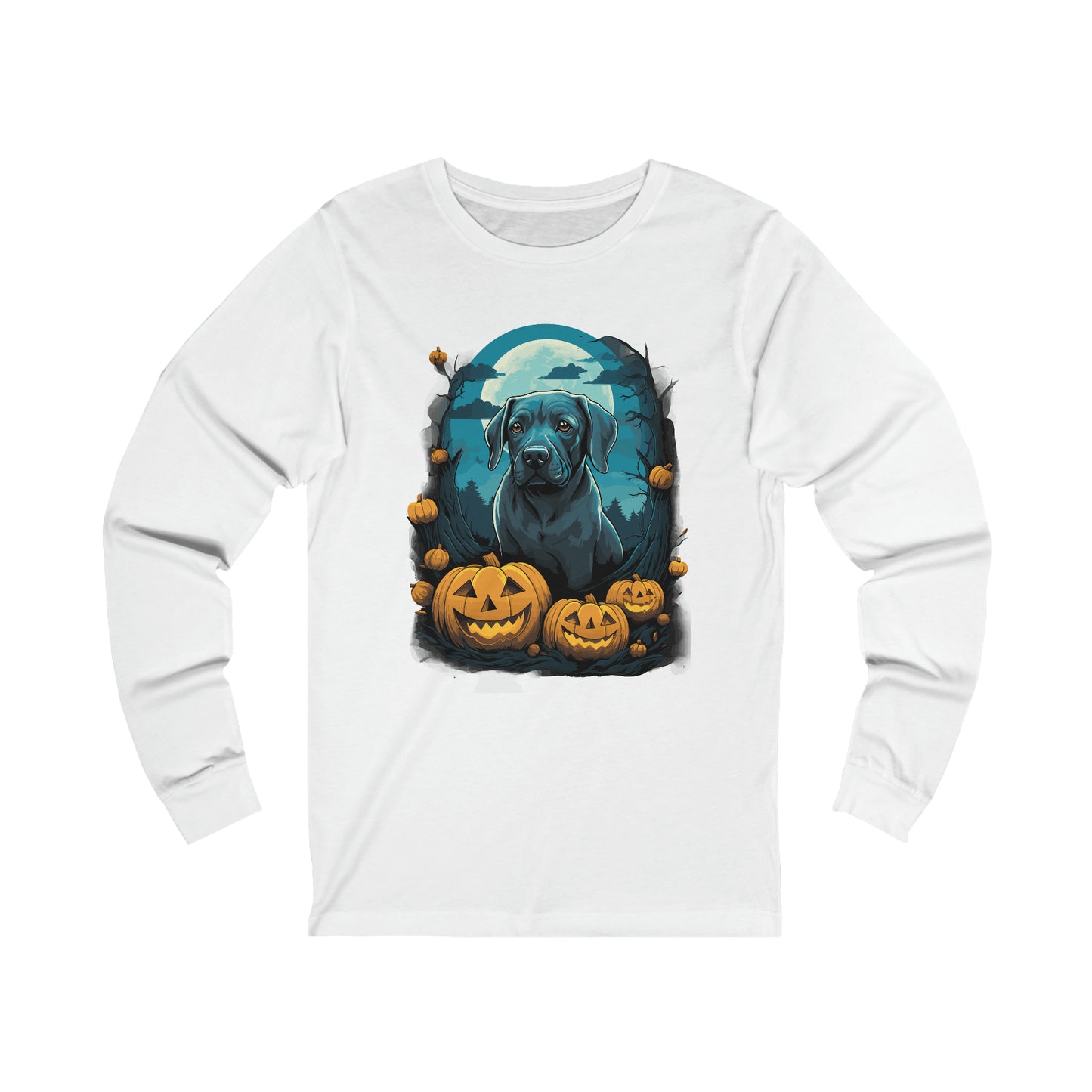 Halloween Labrador Unisex Jersey Long Sleeve Tee