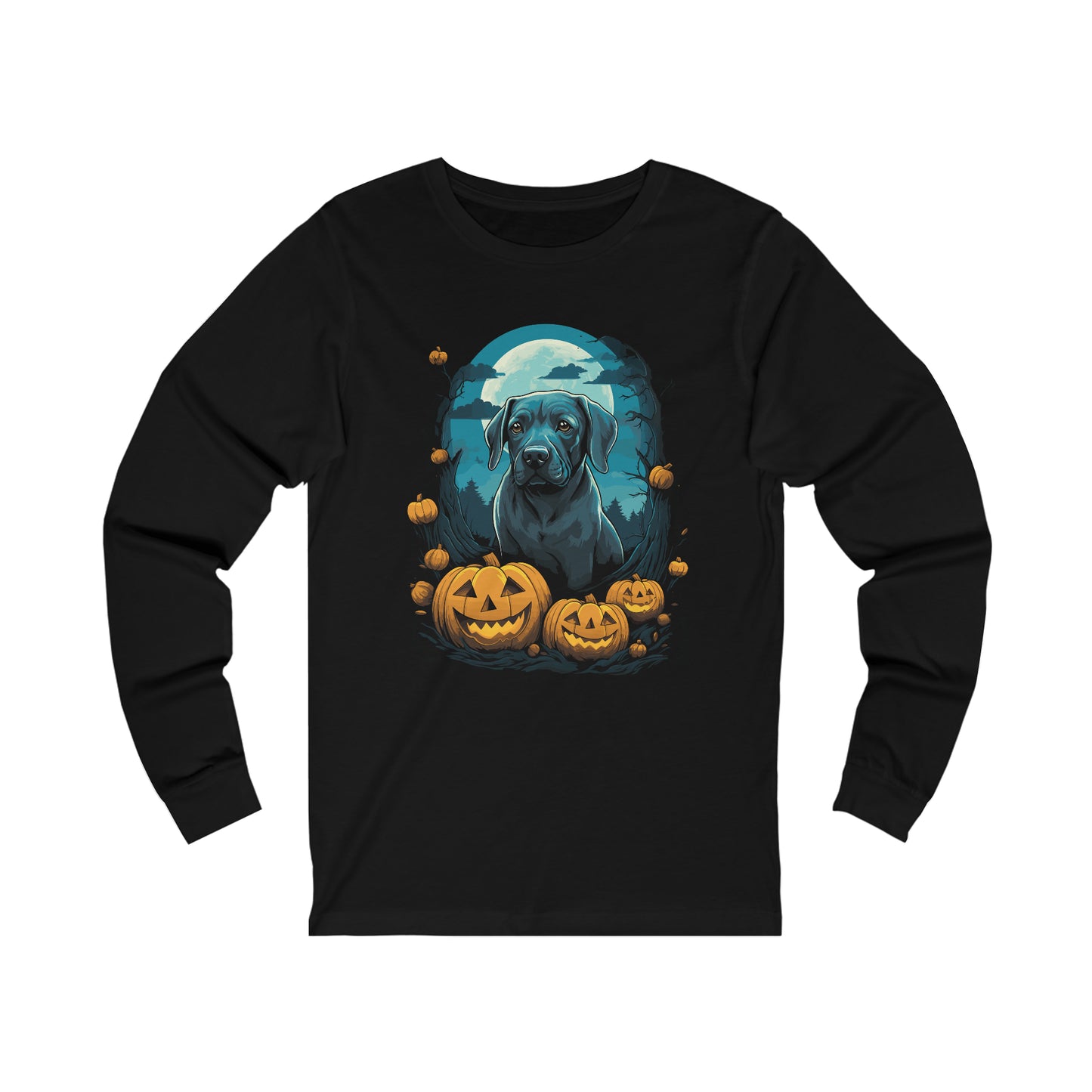 Halloween Labrador Unisex Jersey Long Sleeve Tee