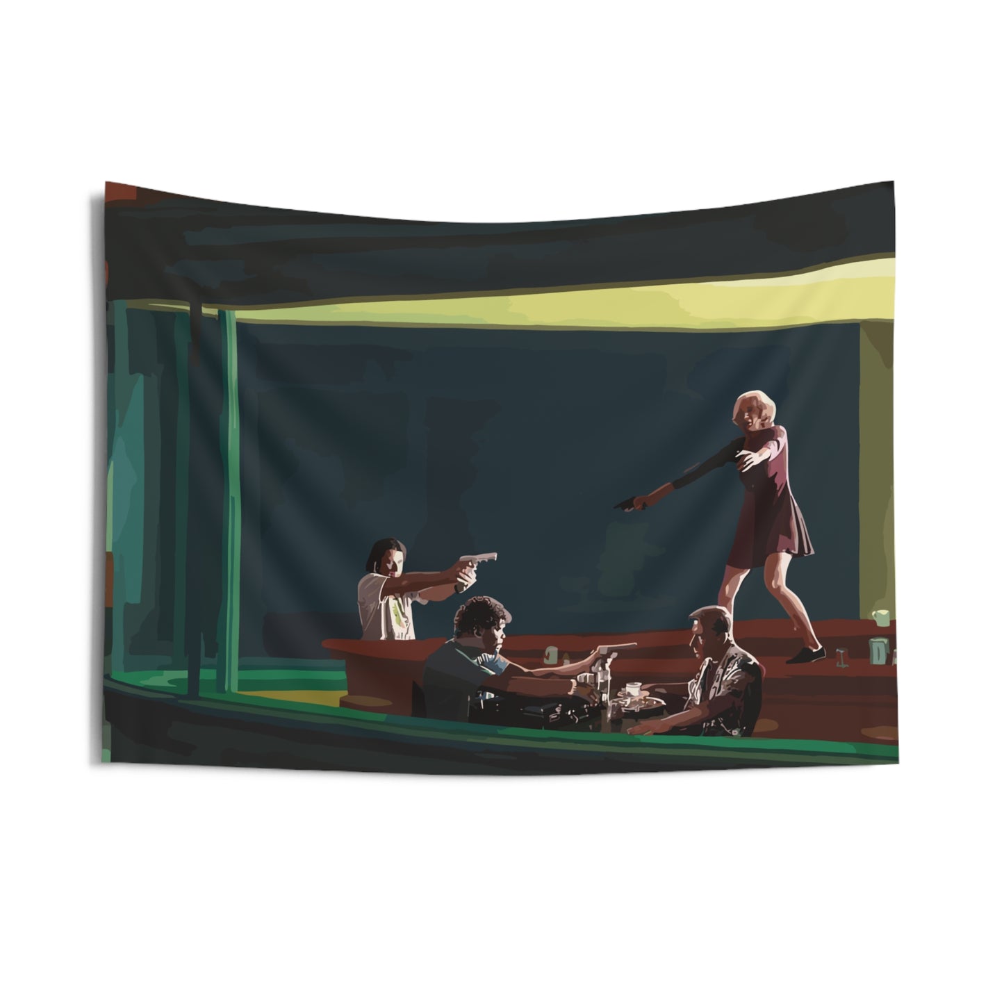 Pulp Nighthawks Whimsical Indoor Wall Tapestries