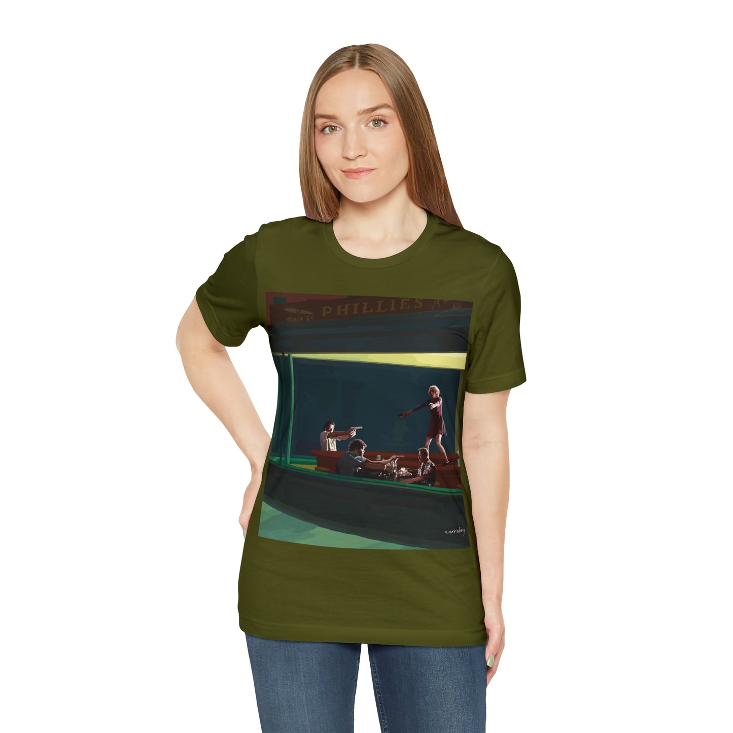 Pulp Nighthawks Whimsical T- Shirt