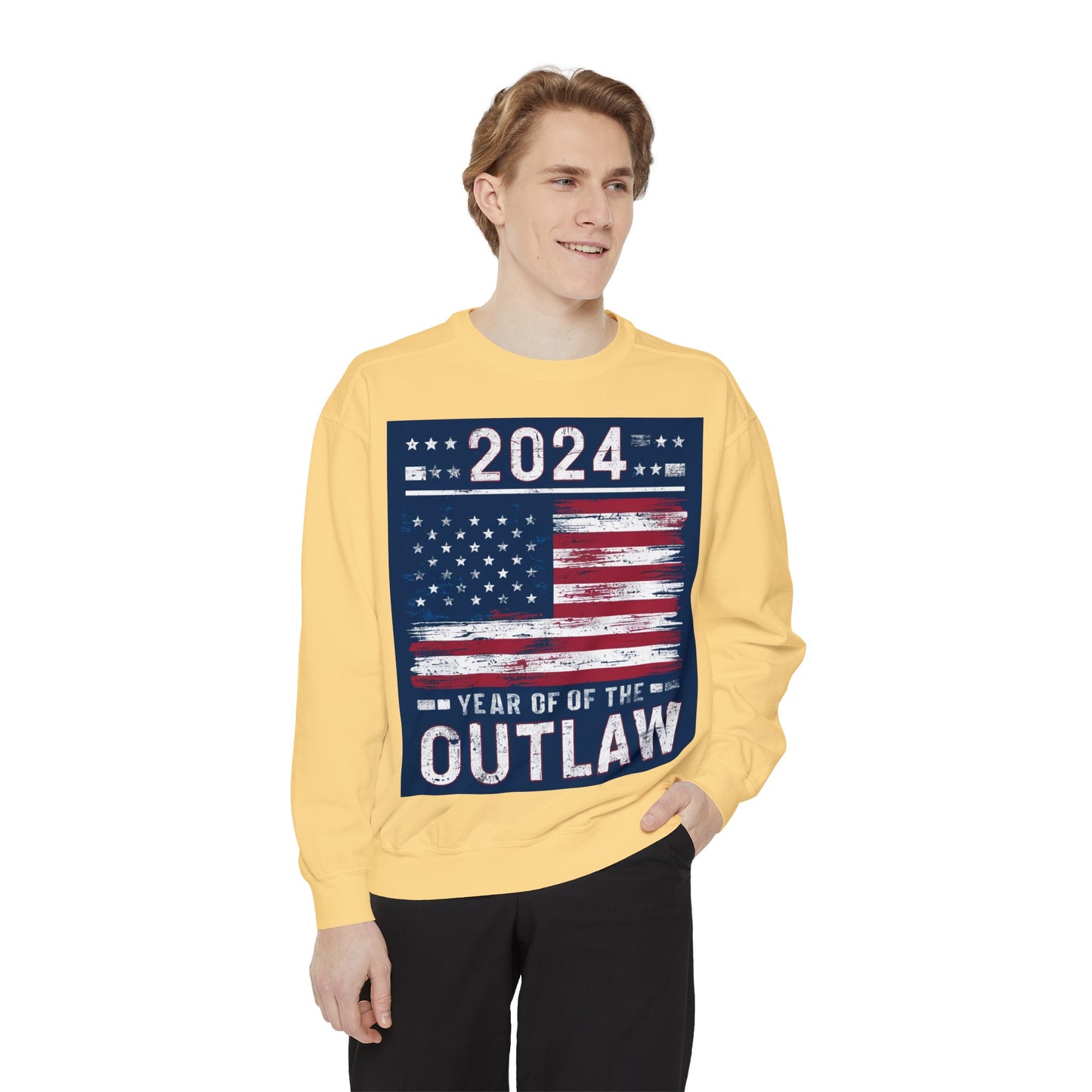 2024 Year of the Outlaw Unisex Garment-Dyed Sweatshirt