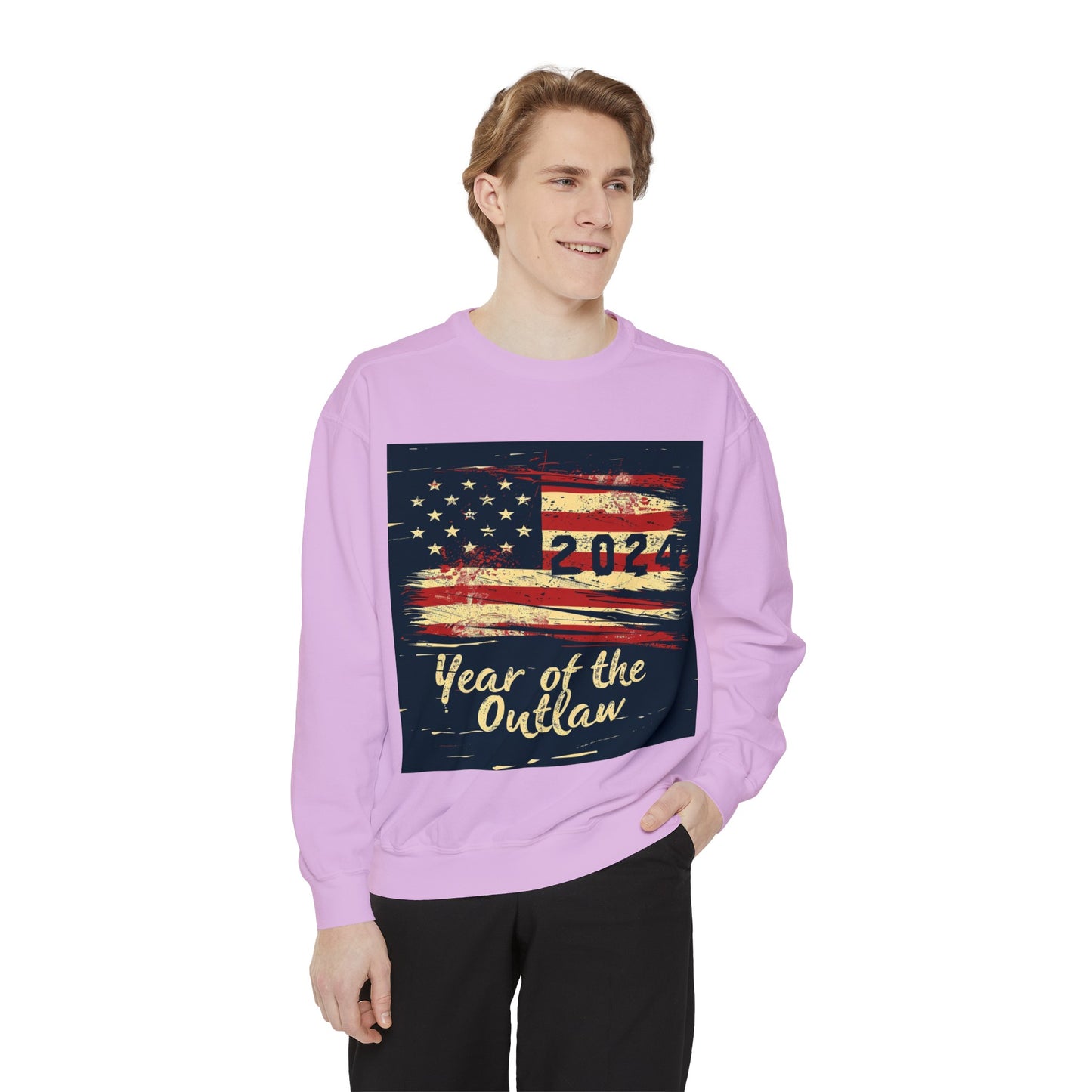 2024 Year of the Outlaw Unisex Garment-Dyed Sweatshirt