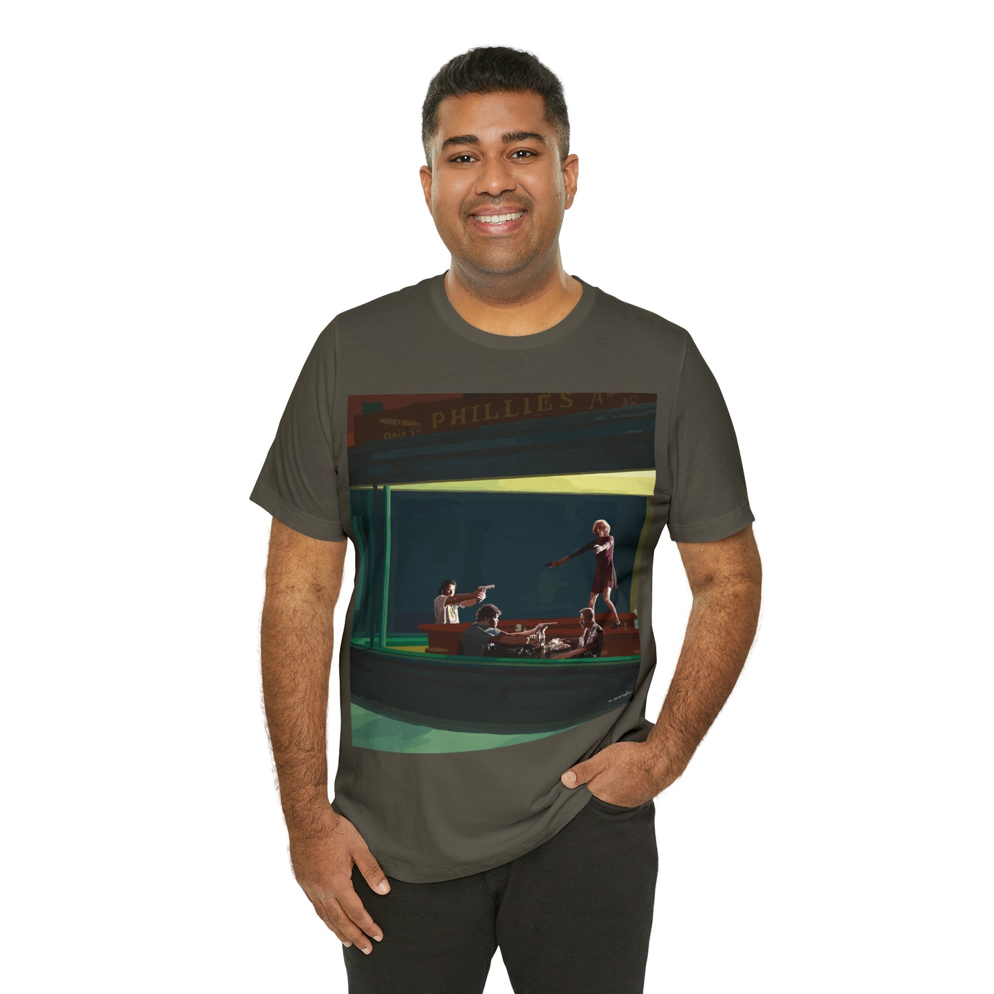 Pulp Nighthawks Whimsical T- Shirt