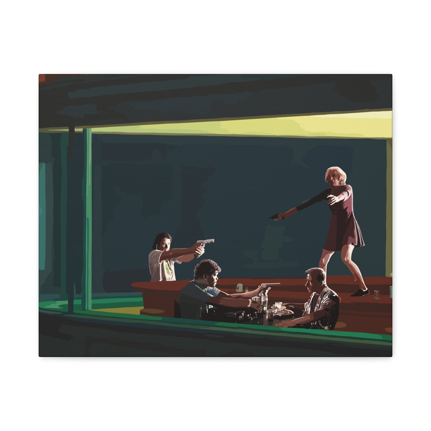 Pulp Nighthawks Canvas Gallery Wraps